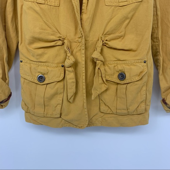 Cartonnier Yellow Nepal Safari Utility Jacket SZ 4 - Picture 2 of 14